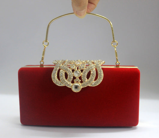 Bolso de Novia con Corona de Cristales y Gamuza - Image 18