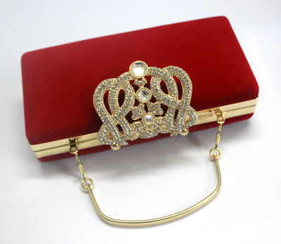 Bolso de Novia con Corona de Cristales y Gamuza - Image 19