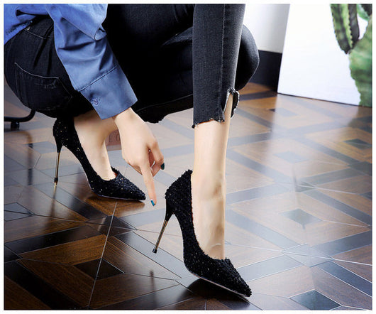 Tacones Blancos Stiletto de Punta Fina para Mujer - Image 12