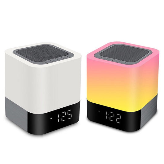 Reloj Despertador Parlante Bluetooth con Pantalla Táctil y Luz LED Multicolor - Image 10