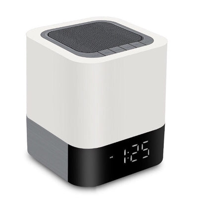Reloj Despertador Parlante Bluetooth con Pantalla Táctil y Luz LED Multicolor - Image 11