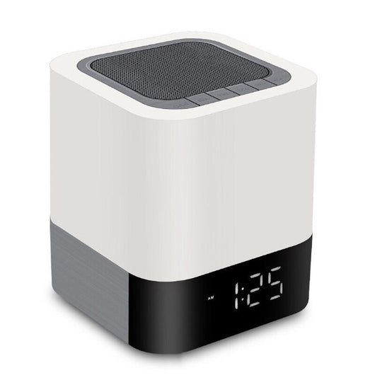 Reloj Despertador Parlante Bluetooth con Pantalla Táctil y Luz LED Multicolor - Image 11
