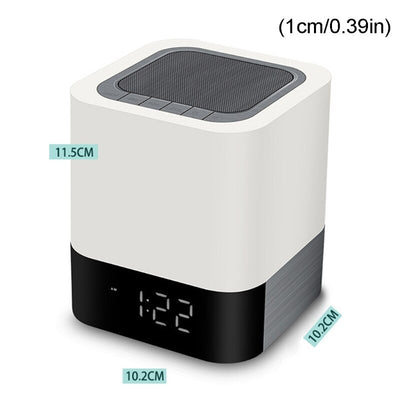 Reloj Despertador Parlante Bluetooth con Pantalla Táctil y Luz LED Multicolor - Image 21