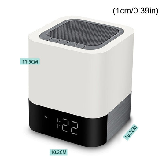 Reloj Despertador Parlante Bluetooth con Pantalla Táctil y Luz LED Multicolor - Image 21