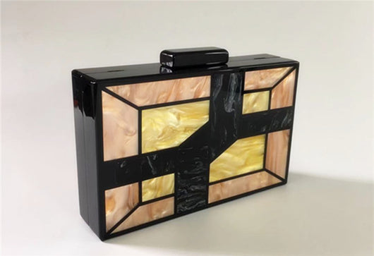 Bolso de Cena Geométrico con Costuras - Diseño Versátil para Cualquier Ocasión - Image 10