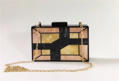 Bolso de Cena Geométrico con Costuras - Diseño Versátil para Cualquier Ocasión - Image 11