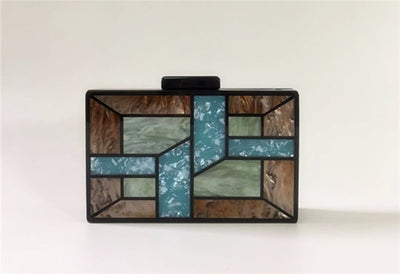 Bolso de Cena Geométrico con Costuras - Diseño Versátil para Cualquier Ocasión - Image 12