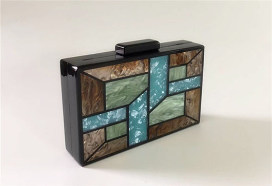 Bolso de Cena Geométrico con Costuras - Diseño Versátil para Cualquier Ocasión - Image 14