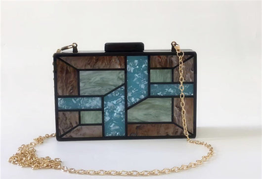 Bolso de Cena Geométrico con Costuras - Diseño Versátil para Cualquier Ocasión - Image 15