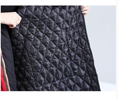 Abrigo Acolchado Suelto Estampado Talla Grande - Image 11