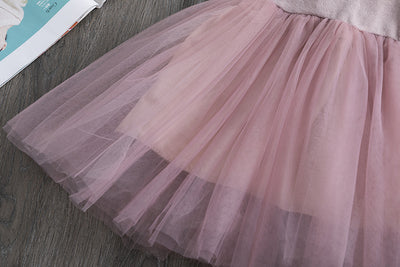 Vestido Infantil Elegante con Lazo de Encaje y Terciopelo de Manga Larga - Image 21