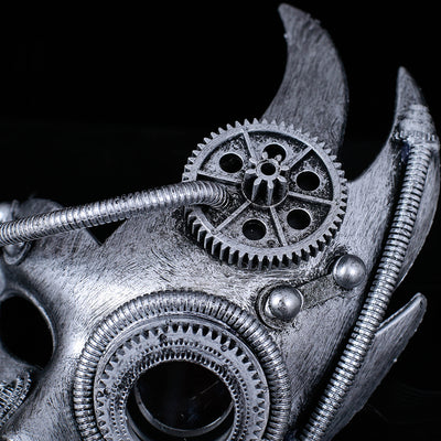 Máscara Steampunk Mecánica Retro Media Cara - Image 8