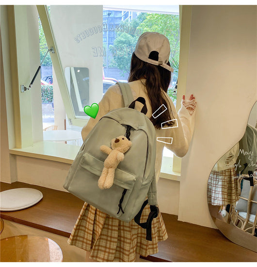 Mochila Canvas Mori Estilo Minimalista - Bolsa Escolar Versátil - Image 15