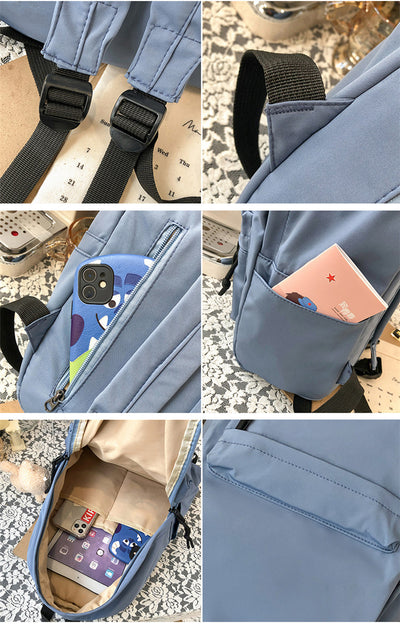 Mochila Canvas Mori Estilo Minimalista - Bolsa Escolar Versátil - Image 20