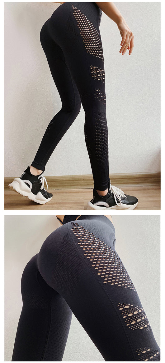 Pantalones de yoga transpirables de secado rápido y ajuste elástico - Image 15