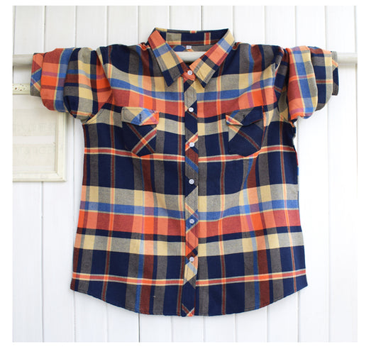 Camisa Suelta de Manga Larga para Niños Talla Grande - Image 8