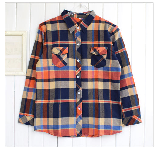 Camisa Suelta de Manga Larga para Niños Talla Grande - Image 10