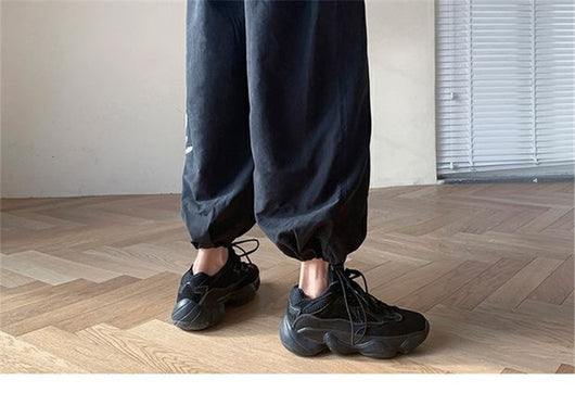 Pantalones Hombre Sueltos Tendencia Otoño Piernas Anchas Nueve Puntos - Image 14