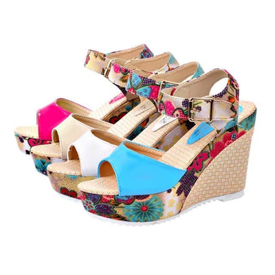 Sandalias de Tacón Alto con Flores para Mujer - Image 21