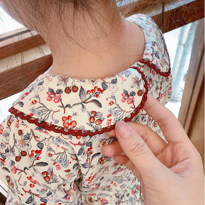 Vestido Princesa Infantil con Cuello Muñeca y Detalles de Encaje - Image 11