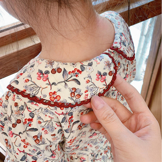 Vestido Princesa Infantil con Cuello Muñeca y Detalles de Encaje - Image 11
