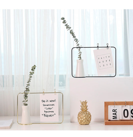 Soporte Moderno para Fotos y Postales con Pinzas - Decoración del Hogar - Image 7