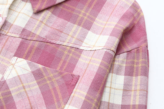 Camisa de Cuadros Manga Larga Estilo Básico - Image 21