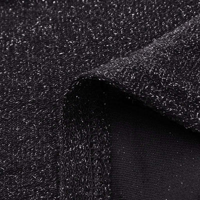 Vestido con Cuello Empacado a la Cadera, Manga Corta y Cristales Brillantes - Image 22