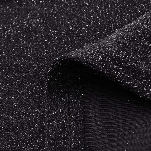 Vestido con Cuello Empacado a la Cadera, Manga Corta y Cristales Brillantes - Image 22