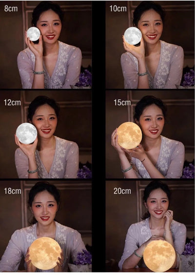Lámpara de Mesa 3D Luna - Iluminación Romántica para San Valentín - Image 13