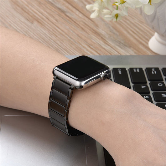Reloj de Acero Inoxidable con Correa Magnética de Bambú - Image 11