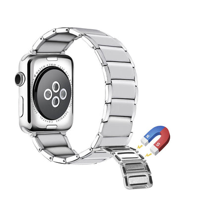 Reloj de Acero Inoxidable con Correa Magnética de Bambú - Image 18