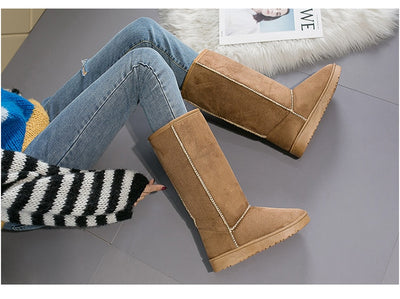 Botas de Nieve Altas para Mujer Estilo Europeo y Americano - Image 17