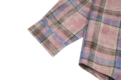 Camisa Cuadros Holgada Manga Larga para Hombre - Image 13