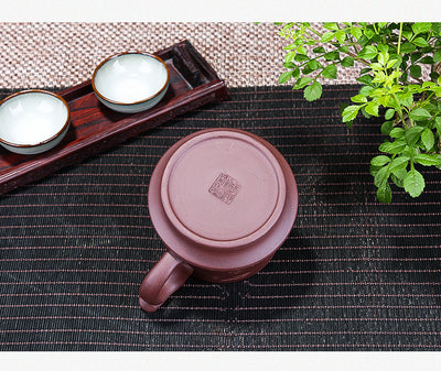Taza de Té Doble de Cerámica Púrpura Artesanal - Image 9