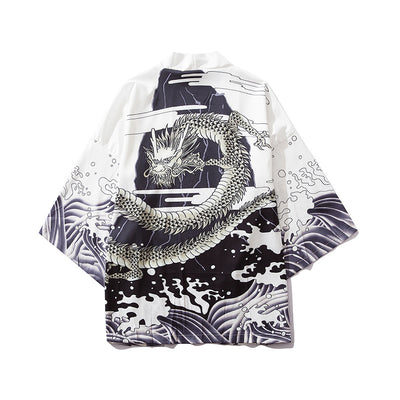 Cardigan Ukiyo-e con Diseño Pintado a Mano - Image 12