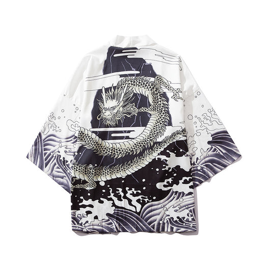 Cardigan Ukiyo-e con Diseño Pintado a Mano - Image 12
