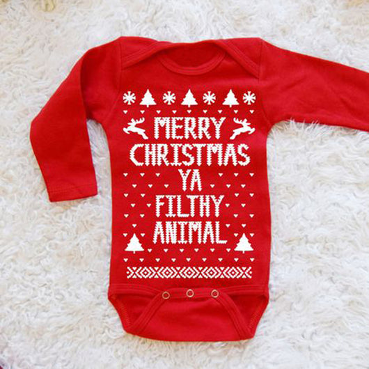 Enterizo Navideño con Alfabeto Inglés para Niños y Niñas - Image 9