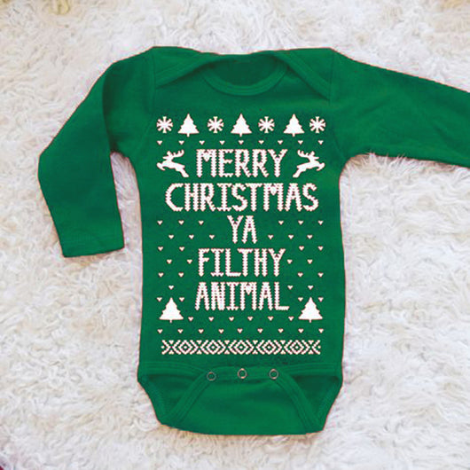 Enterizo Navideño con Alfabeto Inglés para Niños y Niñas - Image 10