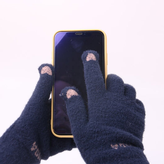 Guantes de Invierno para Mujer con Pantalla Táctil - Lana Sintética Gruesa y Calidez - Image 24