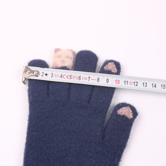 Guantes de Invierno para Mujer con Pantalla Táctil - Lana Sintética Gruesa y Calidez - Image 27