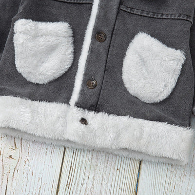 Chaqueta Denim con Solapa y Bolsillos Acolchados - Image 10