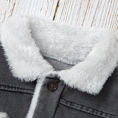 Chaqueta Denim con Solapa y Bolsillos Acolchados - Image 12