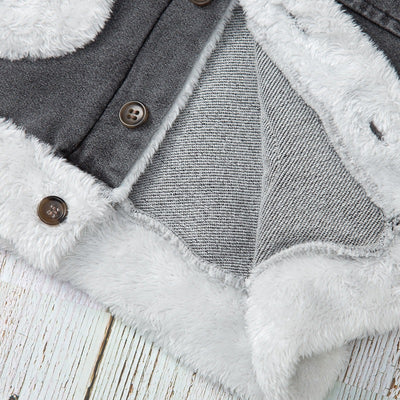 Chaqueta Denim con Solapa y Bolsillos Acolchados - Image 14