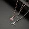 Beating Heart S925 Silver Necklace Platinum 03 Crown