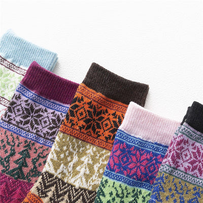 Calcetines Navideños Reversibles de Lana de Conejo - Image 11