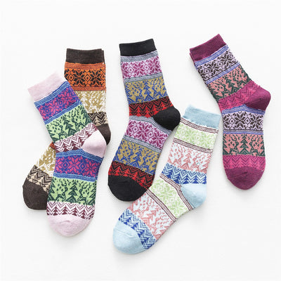 Calcetines Navideños Reversibles de Lana de Conejo - Image 12