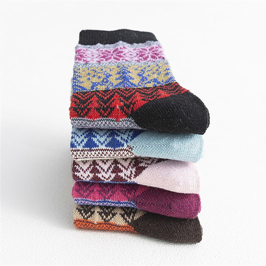 Calcetines Navideños Reversibles de Lana de Conejo - Image 13