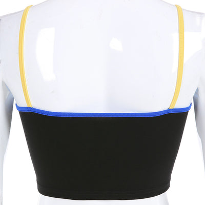 Blusa Deportiva Sexy con Bordado de Letras y Tirantes Ajustables - Estilo Urbano - Image 12