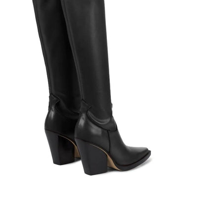 Botas de Cuero Elástico con Tacón Alto para Mujer - Image 16
